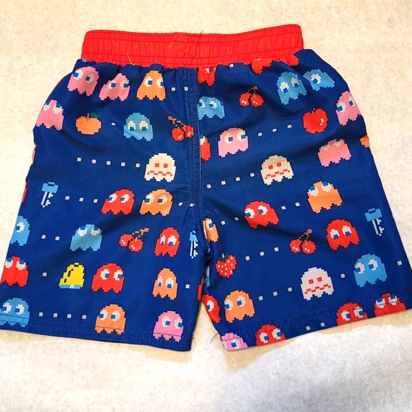 Vintage Pac Man unlined swim trunks - Picture 2 of 7
